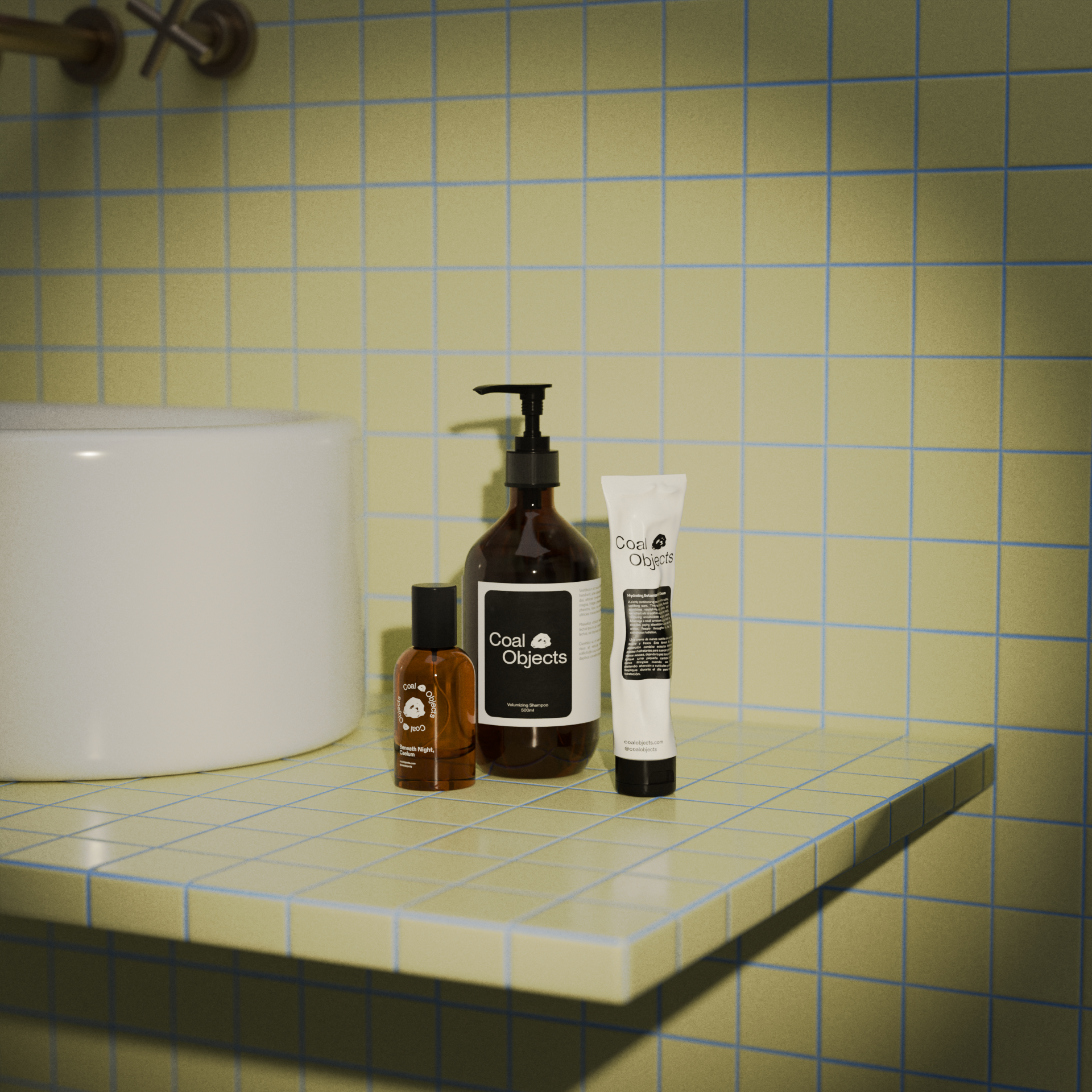 Bathroom Tiles Mockup